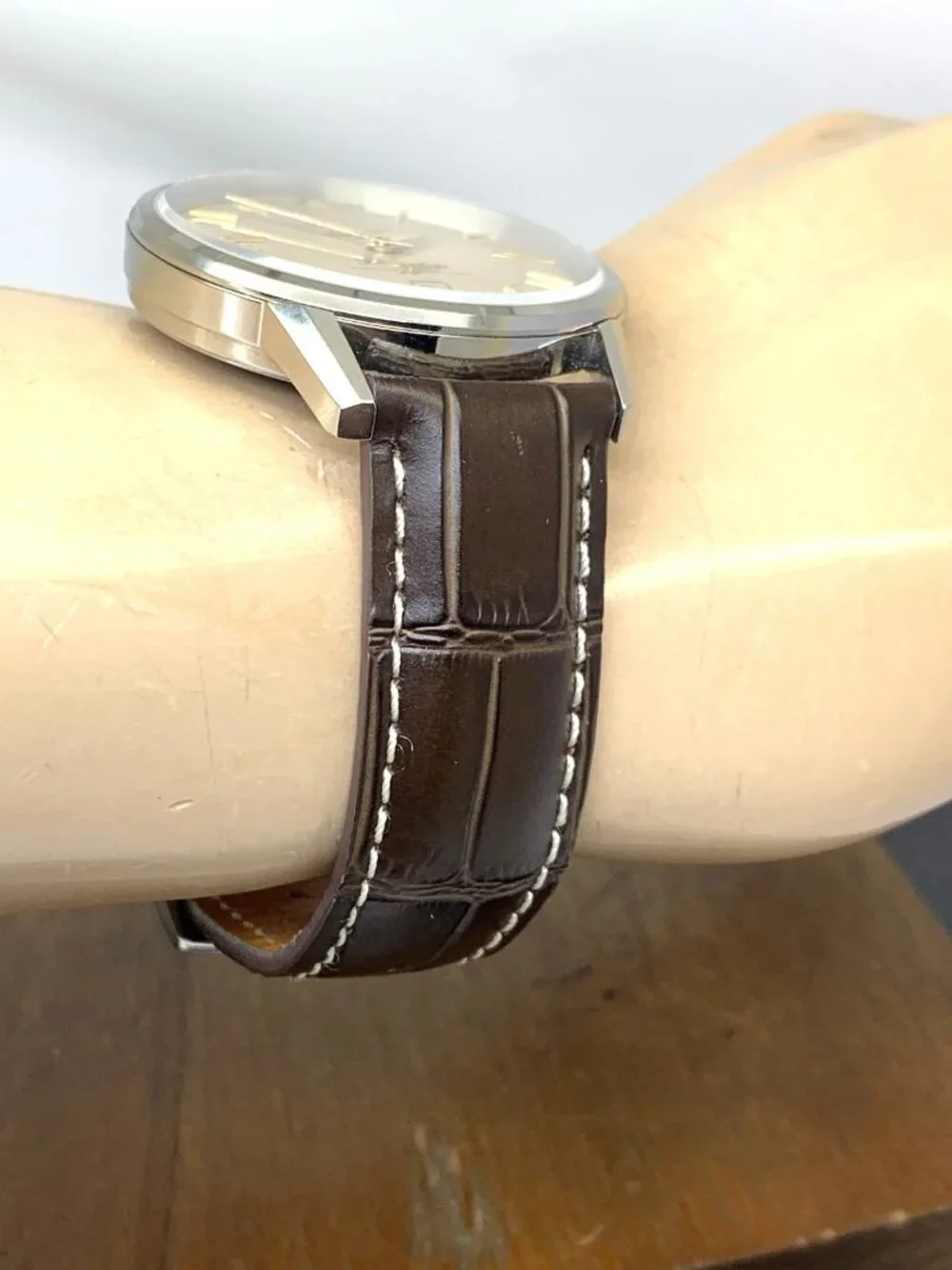 Longines Men's Watch L47954782 Flagship Heritage Swiss Automatic Leather 39mm
